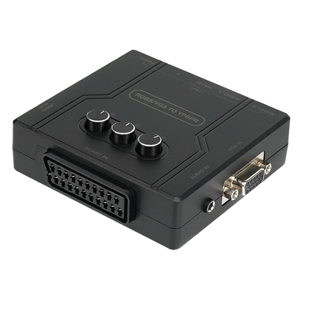 Rgbs Vga To Ypbpr Component Converter Scart Ycbcr 4853593086892