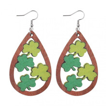 1 Pair Drop Earrings Piercing Geometric Shape Pendants Exquisite Fine Workmanship Ear Decoration Fashion Jewelry St. Patricks Day Clovers