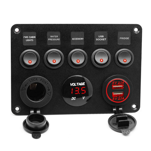 Boat Switch Panel Car Waterproof Digital Voltmeter 1