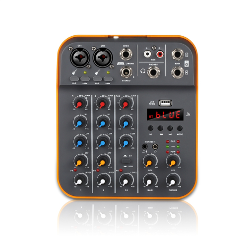 4-Kanal-DJ-Audiomixer mit Bluetooth-Hall 2