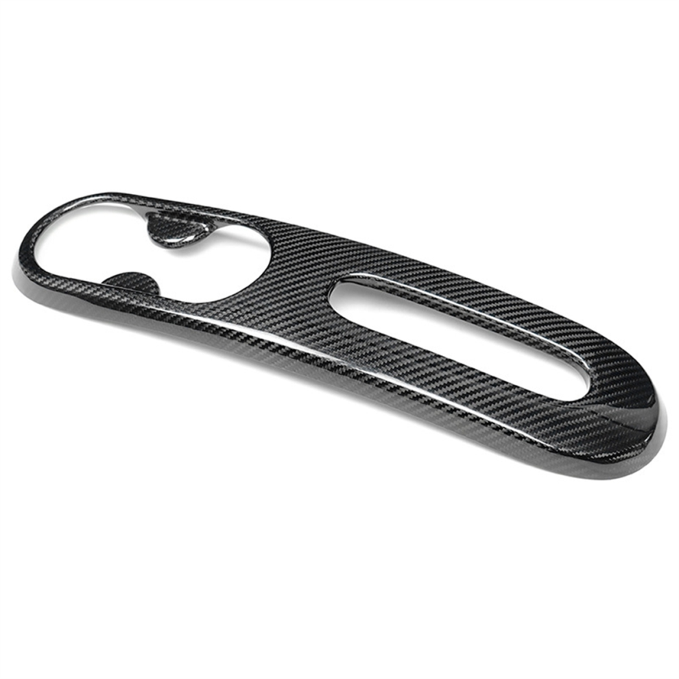 Car Real Carbon Fiber Trim Water Cup Holder Panel 4853593016516