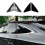 Car Rear Triangular Window Louvers Shutters Blinds 3