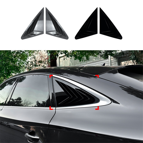 Car Rear Triangular Window Louvers Shutters Blinds 2