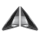 Car Rear Triangular Window Louvers Shutters Blinds 2