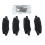 Rear, Left+Right Brake Pads Set for JK 2007-2017 / 6