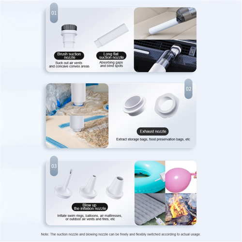 Handheld Cordless Vacuum Cleaner 14000Pa Strong Su 2