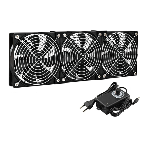 3 x 120 mm Computerlüfter mit 100 V-240 V AC-Geschwindigkeit
