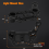 Dual Light Bar Mount Bracket for JL JT 2018-2025 D 5