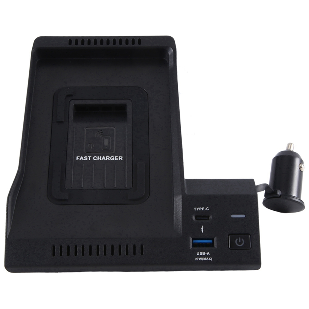 15W Car Wireless Charger Fast Cell Phone Charging Black 4853593035425