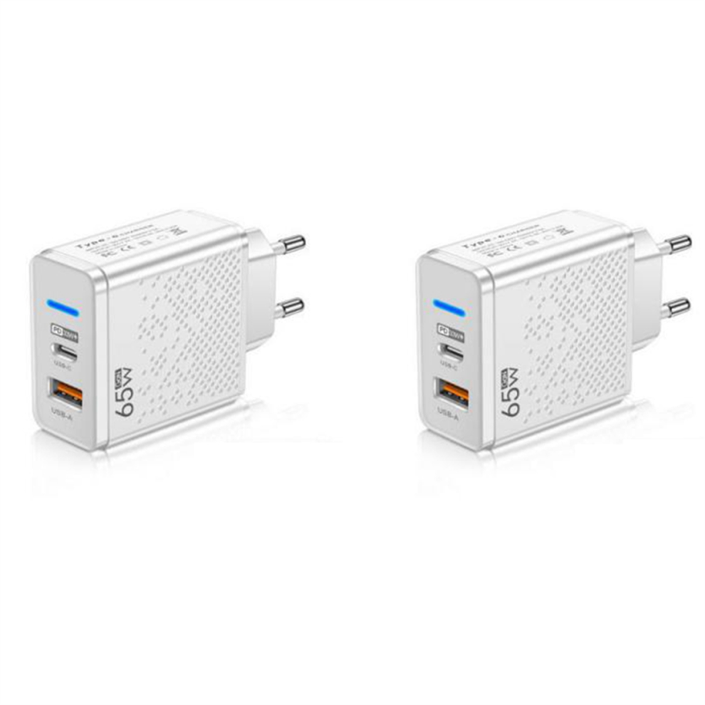 2Pc Gan 65W Usb C Charger Pd Typec Fast Charging W 4853593039478
