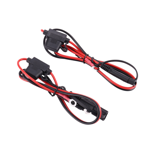 2Pcs Motorcycle Battery Charger Sae Charging Cabl 2