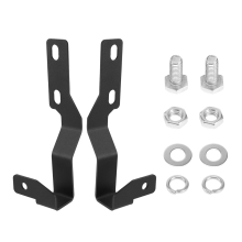 LED Light Pod Metal Hood Mount Bracket Kit/Ditch B