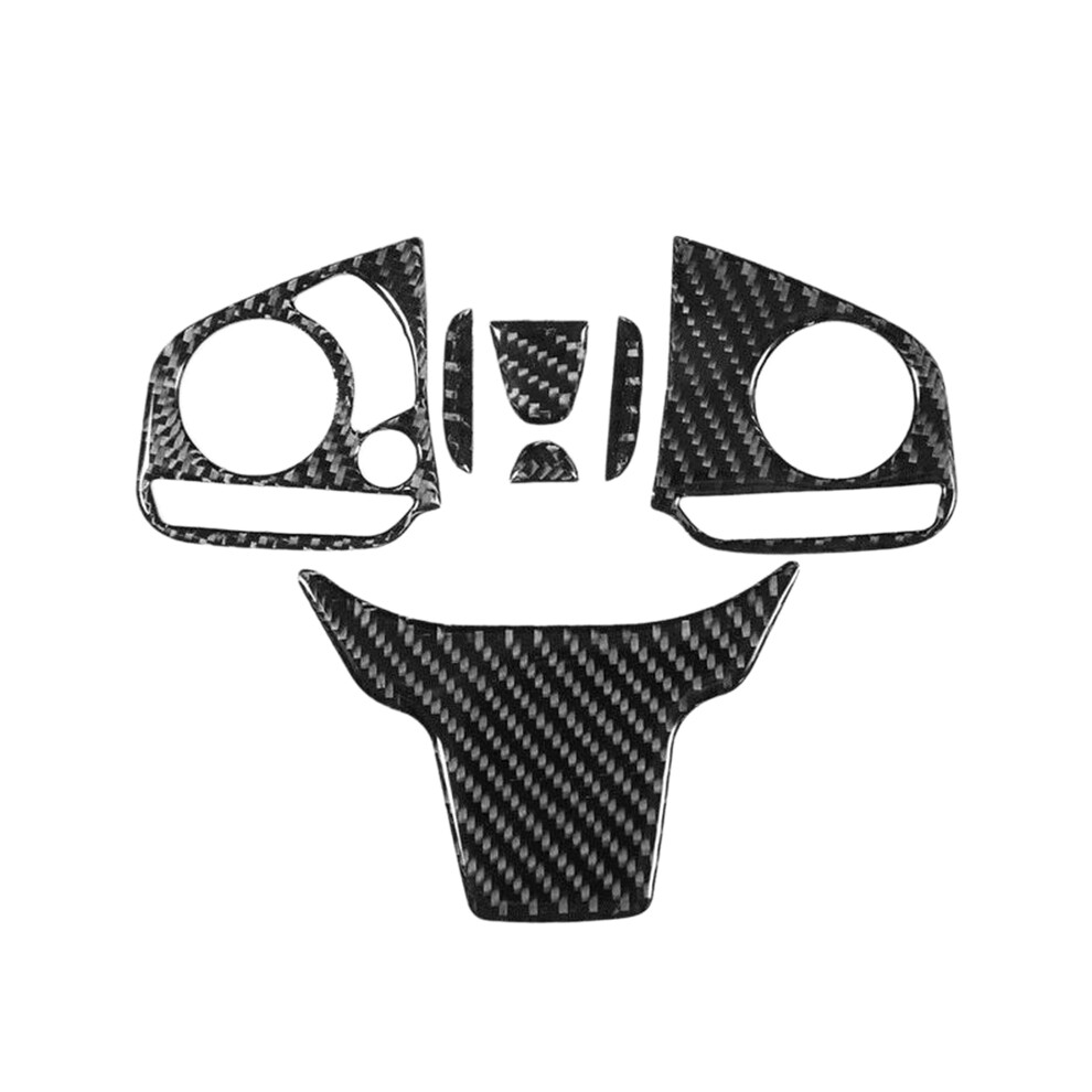 4Pcs Carbon Fiber Inner Steering Wheel Sticker Tri 4853593053863