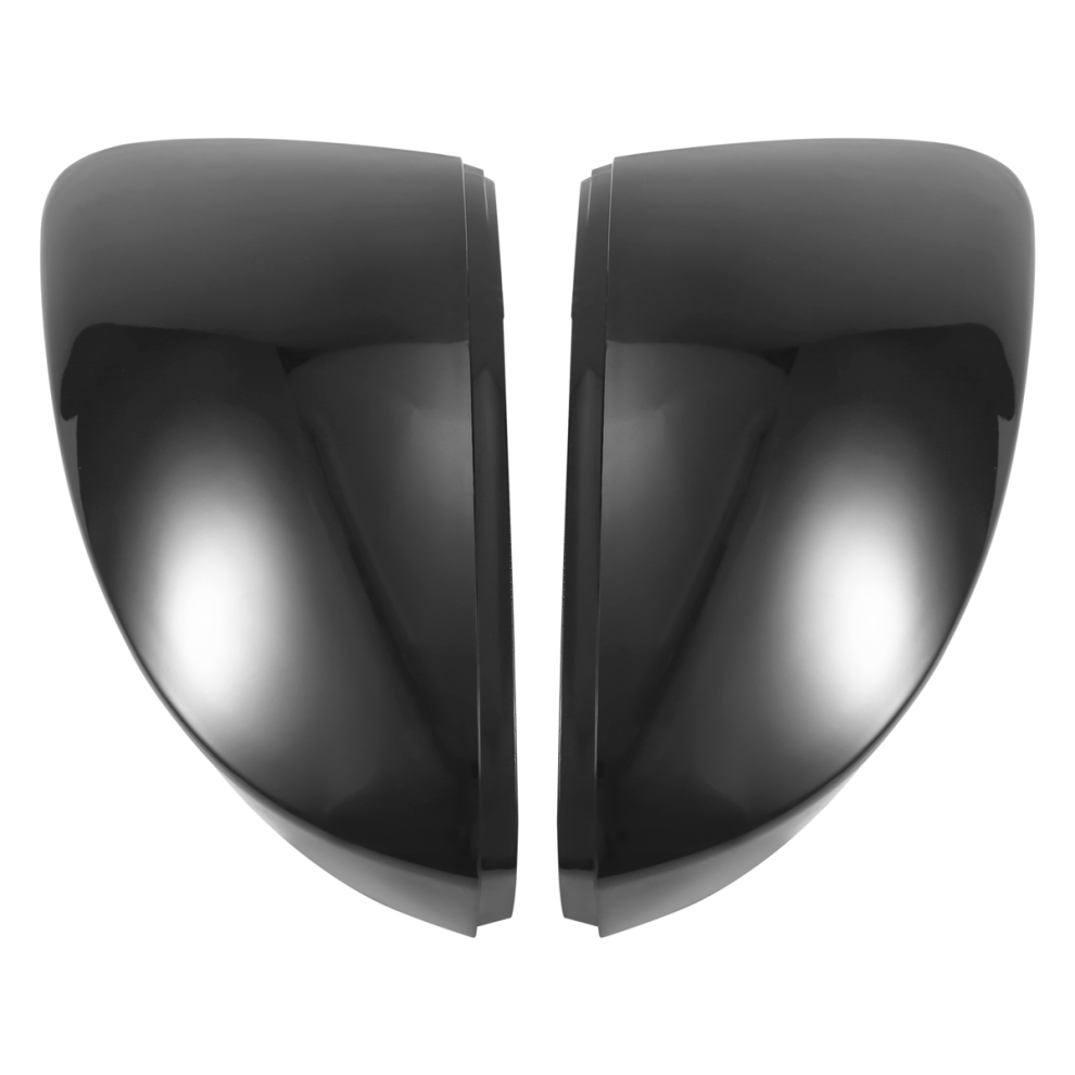 Glossy Car Rearview Mirror Covers Side Wing Black 4853593059926