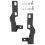 LED Light Pod Metal Hood Mount Bracket Kit/Ditch B 4