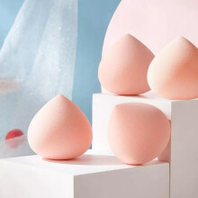 (Apricot, 5 counts) Cute Peach Shaped Makeup Sponge, Ultra Soft Liquid Foundation Makeup Sponge, Professional Makeup Tools For Women