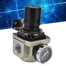 Luftdruckregler Entlastungsventil 0,05‑0,8 MPa Controller Aluminiumlegierung mit Anzeige 3/8 Zoll