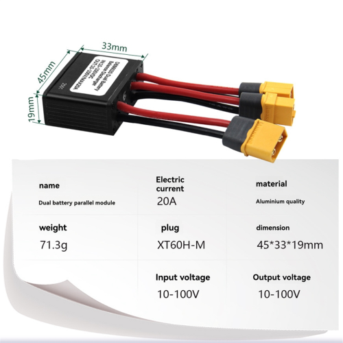 Ebike Dual Battery Balanced Discharge Module for 10V-100V Max Current 2