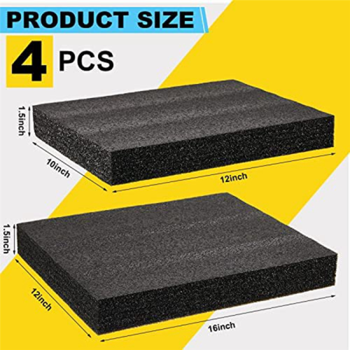 4 Pcs Customizable Polyethylene Foam Packing Inserts for Cases Tool Bl 2