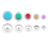 Cover Button Kit with 5 Different Size Buttons & Tools, DIY Fabric Mak 2