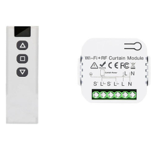 Interruptor de cortina persiana Tuya Smart Life WiFi 433Mhz con control remoto RF para El
