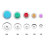 Cover Button Kit with 5 Different Size Buttons & Tools, DIY Fabric Mak 6