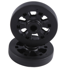 Juego de 2 ruedas de repuesto para maletas de 60 x 13 mm, ruedas giratorias de PU