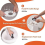 Kit de vedação e flange para vaso sanitário de alta qualidade para RV - perfeitamente compatível com 3 6