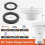 Kit de vedação e flange para vaso sanitário de alta qualidade para RV - perfeitamente compatível com 3 7