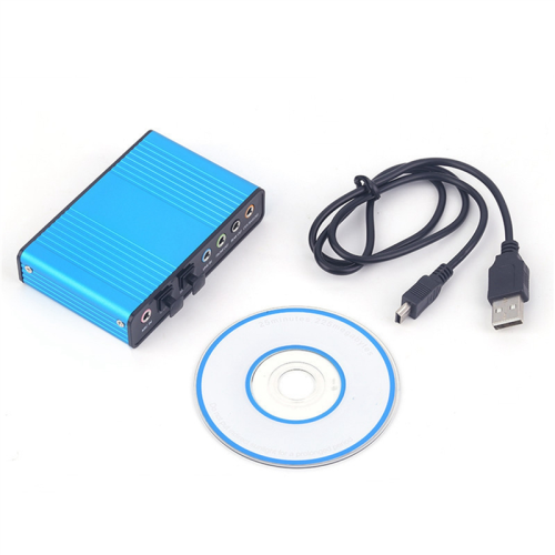 Οπτική κάρτα ήχου USB 6 καναλιών 5.1 εξωτερική κάρτα ήχου Reverb Μετατροπέας 1