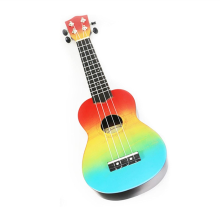Sopran Ukulele 21" Træ Ukulele Hawaii Guitar Elever Børn Regnbue