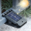Outdoor Solar Lights Motion Sensor Security Lamp Clip-on for Fence Dec 4