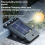 Outdoor Solar Lights Motion Sensor Security Lamp Clip-on for Fence Dec 10