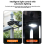 Outdoor Solar Lights Motion Sensor Security Lamp Clip-on for Fence Dec 6