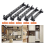 Pacote de 2 varões extensíveis para cabides extensíveis, guarda-roupa extensível 8