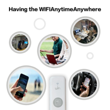 U6 4G WiFi-dongle støtter ekstern antenneport 150M USB LTE mobilhode