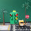 Mini placa de trânsito, bloco de luz de estrada com som LED, mod de segurança para crianças 3