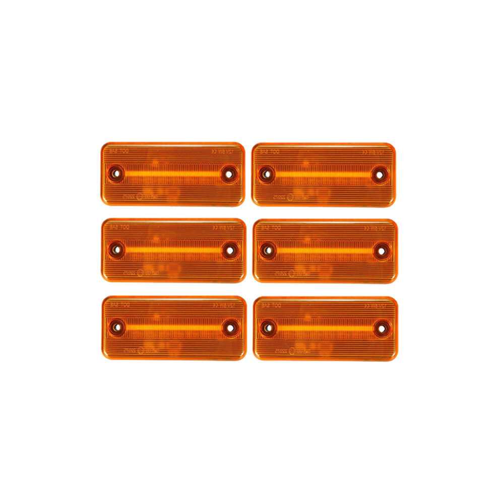 6Pcs Car Led Side Marker Turn Signal For Ducato Boxer Tru Yellow/Light 4853961252799