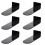 6 Pack Floating Shoe Shelves,Black Acrylic Wall Mounted Display Shelve 2