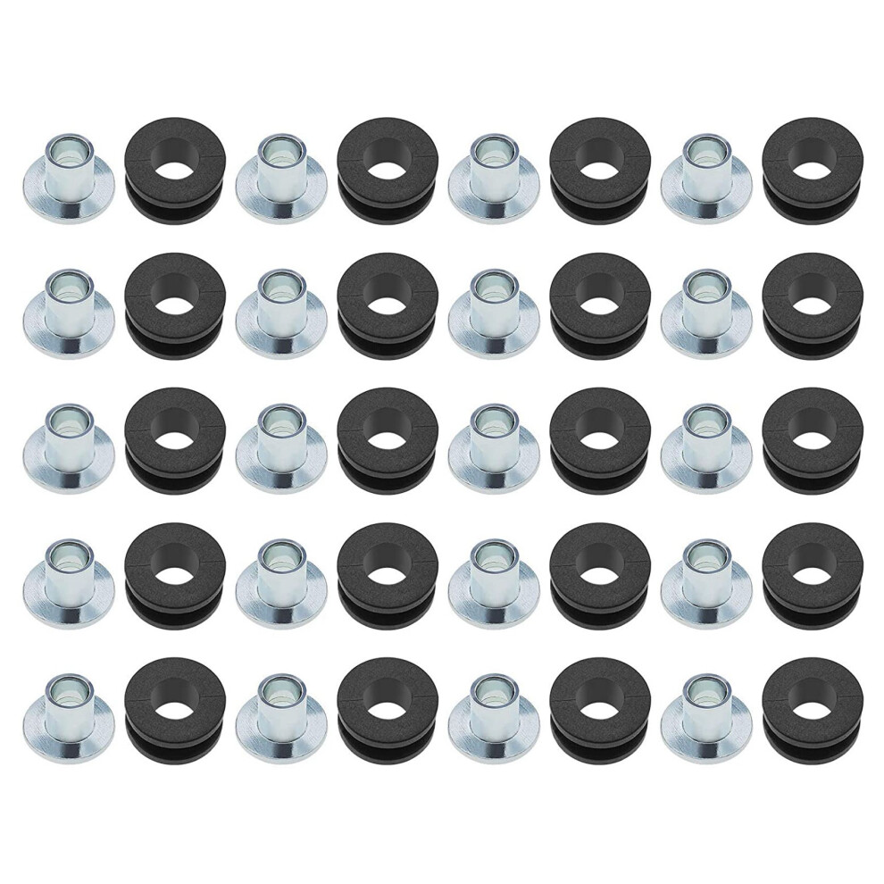 20Pcs Motorcycle Rubber Grommets Kits Windshield Bolts For Fairings 4853961250948