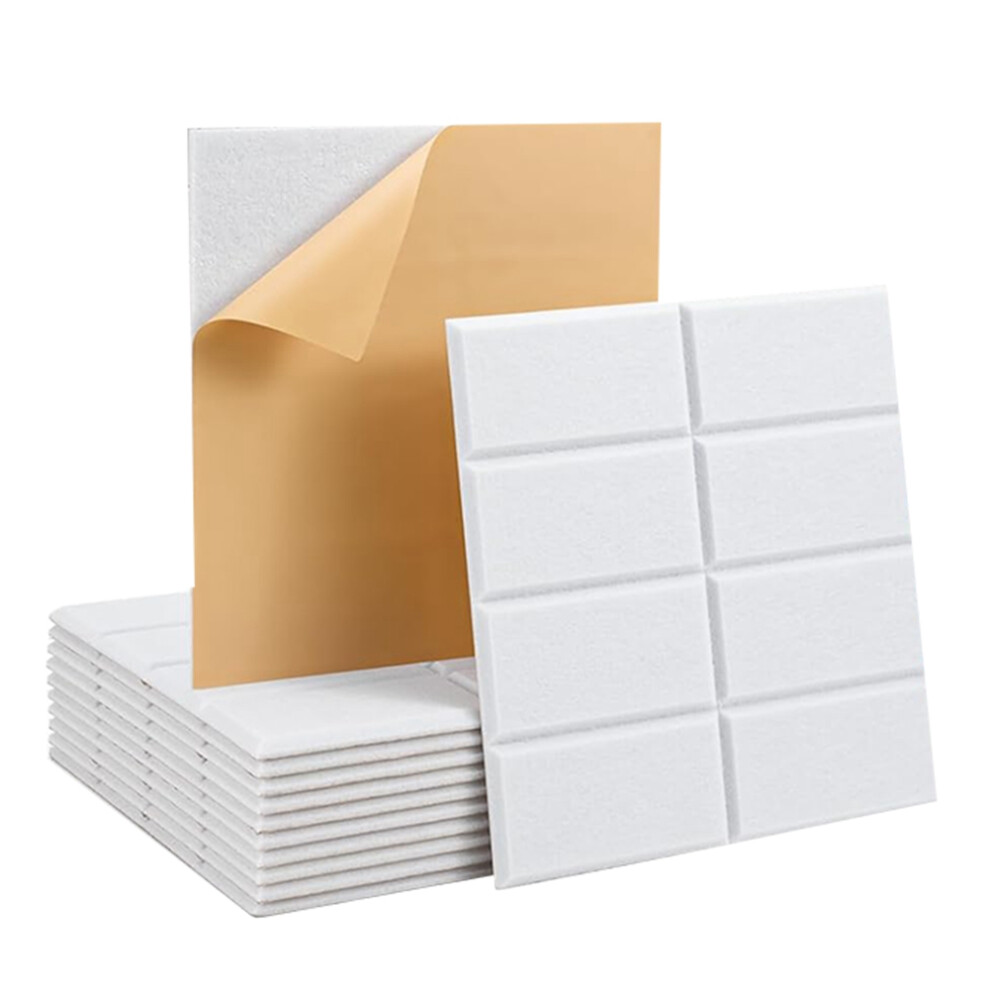 Confezione Da 12 Pannelli Acustici Autoadesivi, Schiuma Fonoassorbente Ad Alta DensitÃ Per