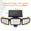 210 LED Solar Security Lights with Remote 2500LM Motion Sensor Outdoor 8