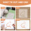 20 stk. klare Mylar stencilark, 12 tommer blanke materialeark, til Com 7