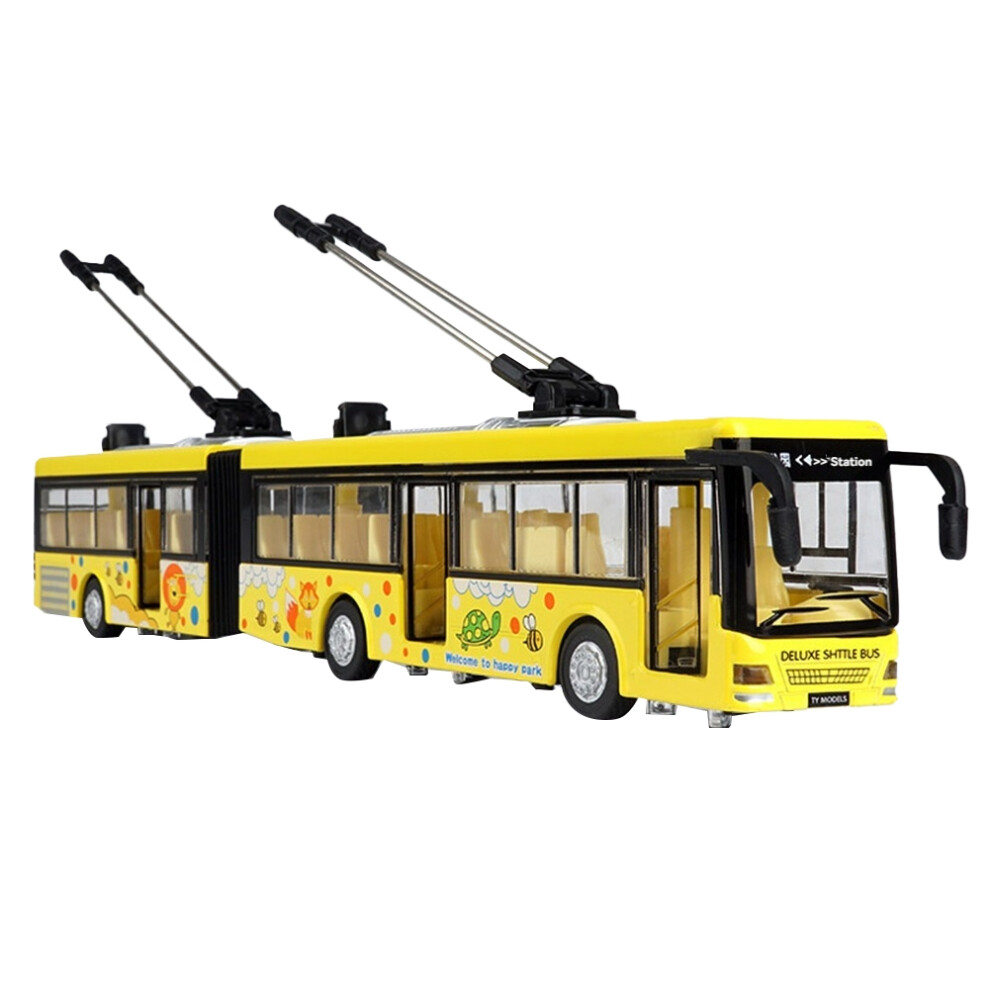Typecat High Simulation 1:50 Alloy Pull Back Double Bus City Model Vehicles Me