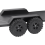 RC Crawler Utility Trailer με κοτσαδόρο για αναβάθμιση αυτοκινήτου 1/18 TRX4M 3