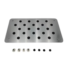 Aluminum Alloy Car Non- Carpet Pedal Floor Mat Environmental Rubber Ac