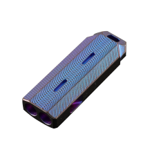Populær EDC Metal Titanium Alloy Whistle til Sportsdommer Double Hol
