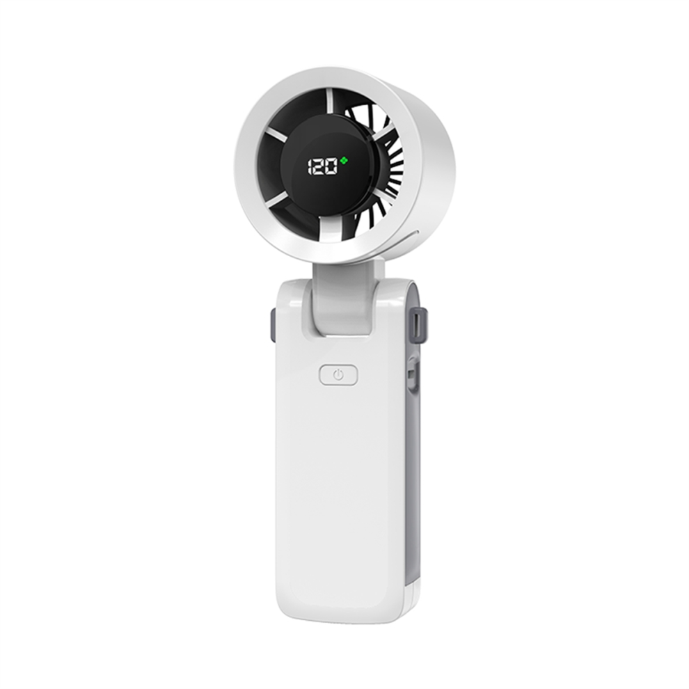 Handheld Infinitely Variable Speed Folding Fan 120 Wind Speeds Adjusta 4853961258067