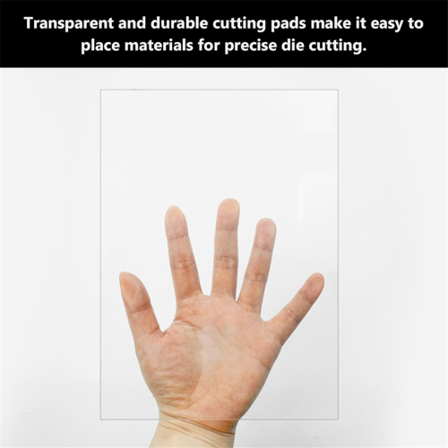 3 Pcs Clear Cutting Plate, Transparency Acrylic Pads for Embossing Cra 2