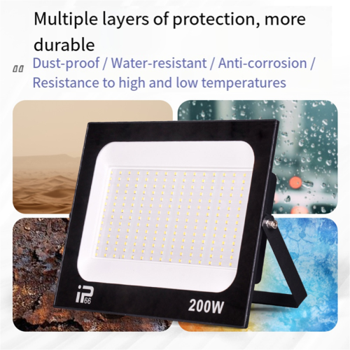 Holofote LED 200W Iluminação Interna Externa Holofote Projetor 6500k 2
